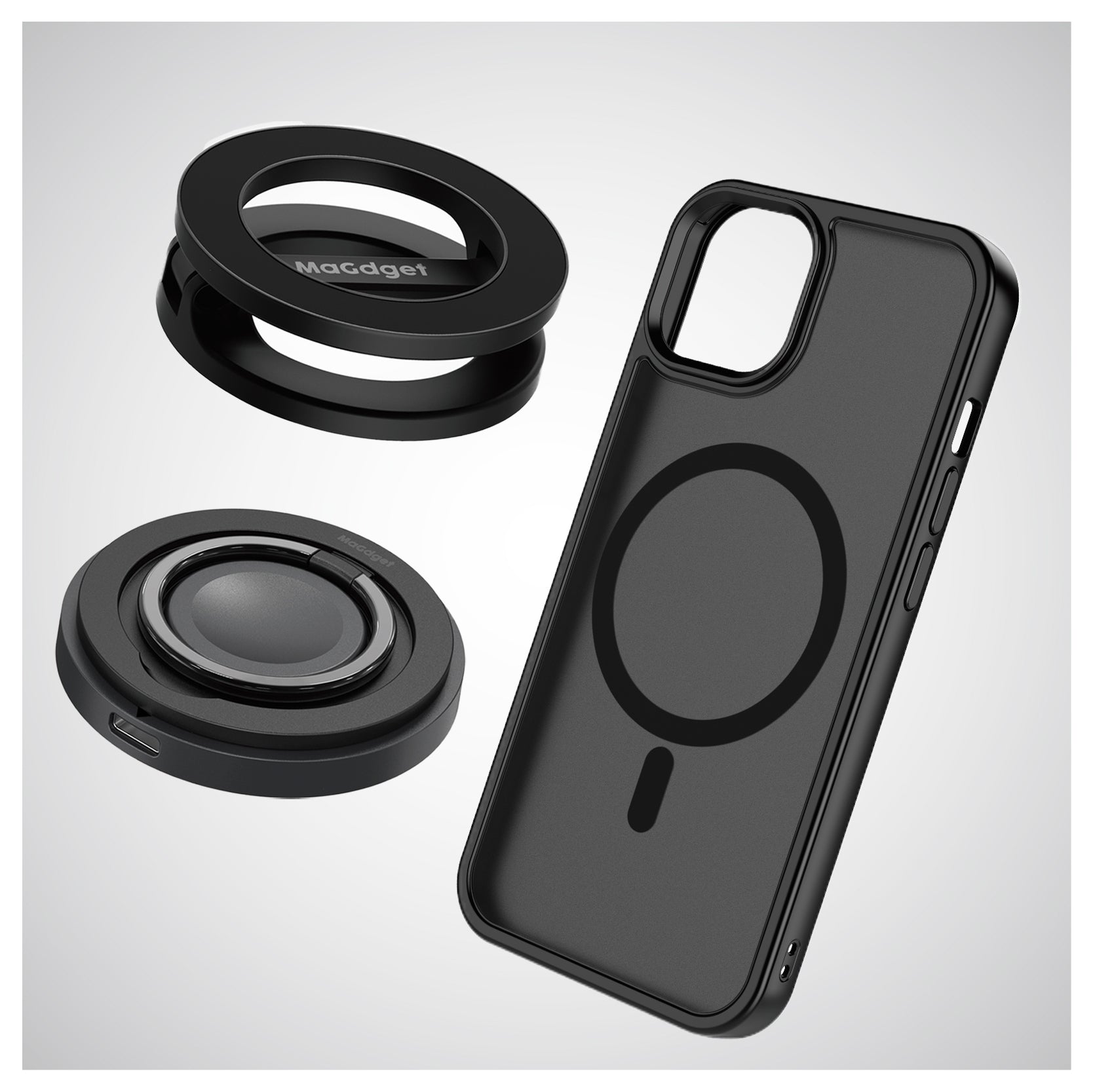 ChargeRing & Stand & MatteCase