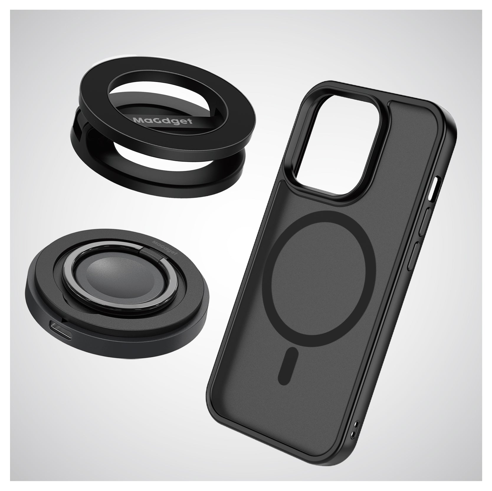 ChargeRing & Stand & MatteCase