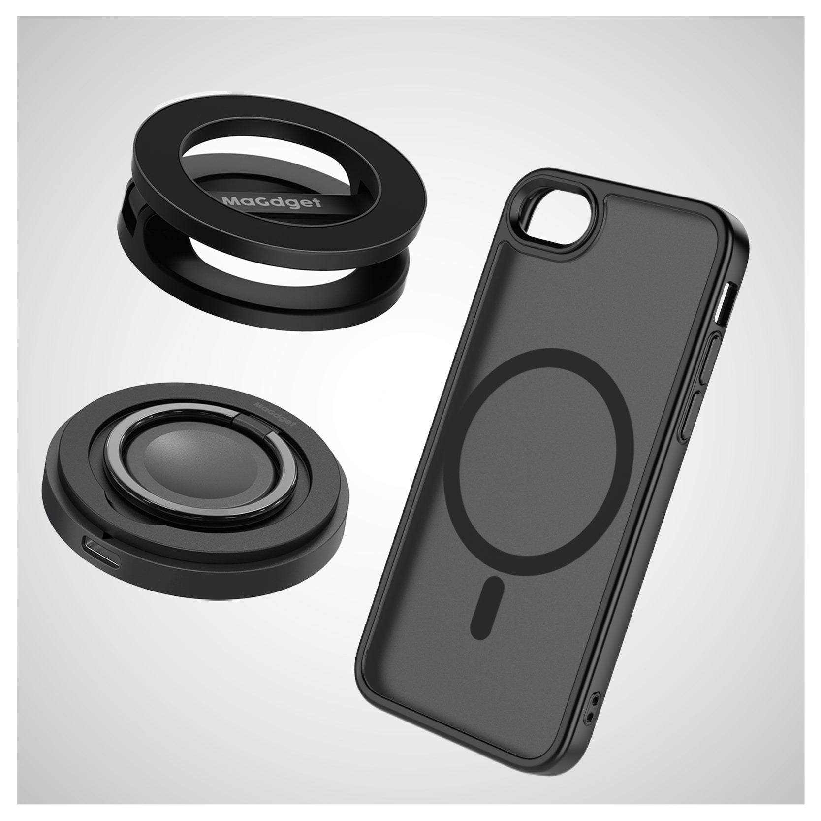 ChargeRing & Stand & MatteCase